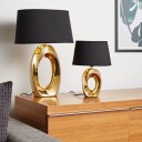 Trio Lighting Taba bordlampe gull 52 cm