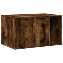 Vidaxl Skap Til Kattetoalett Røkt Eik 80X50X45 cm Konstruert Tre
