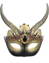 Voodoo Øyemaske med Horn