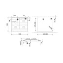 Smeg Victoria Gasskomfyr SR964NGH 4 Kokesoner Integrert Platetopp Svart