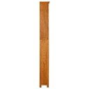 vidaXL Bokhylle 7 etasjer 60x22x200 cm heltre eik
