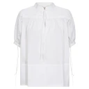 MOS MOSH Mmtarima Ss Cotton Blouse   White   L