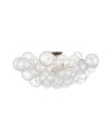 Talia 38" Flush Mount Silver