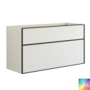 Dansani Inzo Alu-ramme Svart Underskap 2 Skuff NCS Farge / 120cm