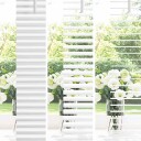  Vindu Persienne med gardiner Manual Hvit Aluminium