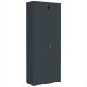 vidaXL Arkivskap antrasitt 90x40x220 cm stål
