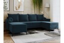 Knocklong 4 seters Hjørnesovesofa   Blå