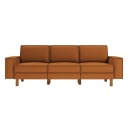 Vilsa 3 seters sofa   Brun
