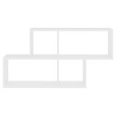 vidaXL Vegghylle hvit 100x18x53 cm sponplate