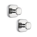 Veggkrok med sugekopp – Blank Silver / sugekoppkrok til baderommet / vakuumkrok uten boring