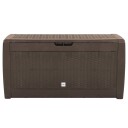 vidaXL Putekasse for hage brun 119x48x60 cm