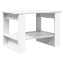  Kaffebord Hvit 72 x 50 x 50 cm Konstruert tre