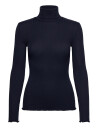 Rosemunde Rwbeatha Silk Ls Rollneck T-Shirt - Navy - S