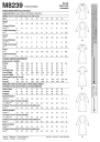 McCall's 8239 - Kjole med krage A5 (6-8-10-12-14)