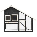 Vidaxl Kaninbur Grå Og Hvit 140X63X120 cm Heltre Gran