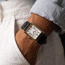 Seiko Conceptual dameklokke i stål med skinnrem