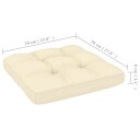 vidaXL Hagesofa med puter 4-seters heltre furu