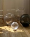 Aytm Globe Bubbles Vase Ø21 cm Klar / Sølv