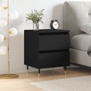 vidaXL Nattbord svart 40x35x50 cm konstruert tre