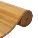  Teppe rektangulær naturell 60x200 cm bambus 8721012368545