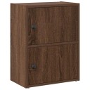 Bokhylle brun eik 40x24x52 cm konstruert tre