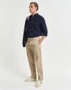 Gant Regular Fit Garment-Dyed Linen Shirt EVENING BLUE XXXL