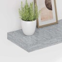 vidaXL Flytende vegghyller 2 stk betonggr? 50x23x3,8 cm MDF
