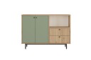Donae Kommode 120 cm   Eik/Grønn