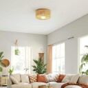 Boho taklampe med hamptauskjerm – G9 LED 30 cm