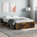 vidaXL Sengeramme røkt eik 120x200 cm 8721012158122