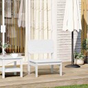 vidaXL Hagestol hvit 60x52,5x72 cm heltre furu