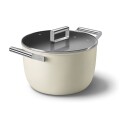 Smeg Kasserolle m/lokk 26 cm, Creme