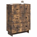 vidaXL Skuffeskap Røkt Eik 66 x 34,5 x 90 cm Konstruert tre