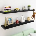 Vegghylle 90 cm - sort