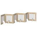 Vidaxl Foldbar Hundegitter Med Stativer 6 Stk. Sonoma Eik 362 cm