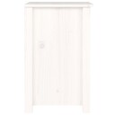 vidaXL Nattbord 2 stk hvit 40x35x55 cm heltre furu