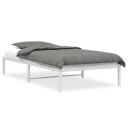  Sengeramme i metall hvit 107x203 cm