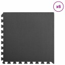 vidaXL Bassenggrunnmatte 6 pcs Svart 2,16 ㎡ EVA Skum