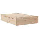  Seng med madrass 140x190 cm heltre furu 8721102668449