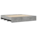  Sengeramme betonggrå 200x200 cm konstruert tre 8721102856327