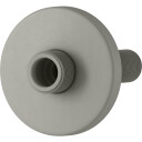 Mora forskruning med rosett, 3/4"x1/2", matt grå