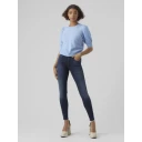 Vero Moda Doffy 2/4 O-Neck Pullover Blå L