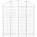 vidaXL Gabionkurv buet 200x50x200/220 cm galvanisert jern