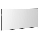  Speilskap med LED lys Svart Eik 80x37 cm