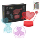 Manta SNL115RGB LED bordlampe Dekorasjon Hjerte RGB 3D