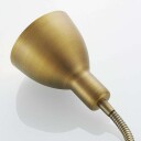 Lindby Amrei vegglampe, dimbar, antikk messing