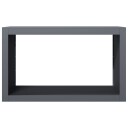 Vedstativ antrasitt 100x40x60 cm stål
