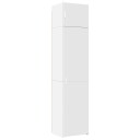  Smalt oppbevaringsskap hvit 50x42,5x225 cm konstruert tre