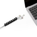 Bluelounge CableCoil svart - 4-pakning