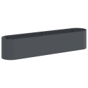 vidaXL Hevet Hagebed Antrasitt 200 x 40 x 40 cm